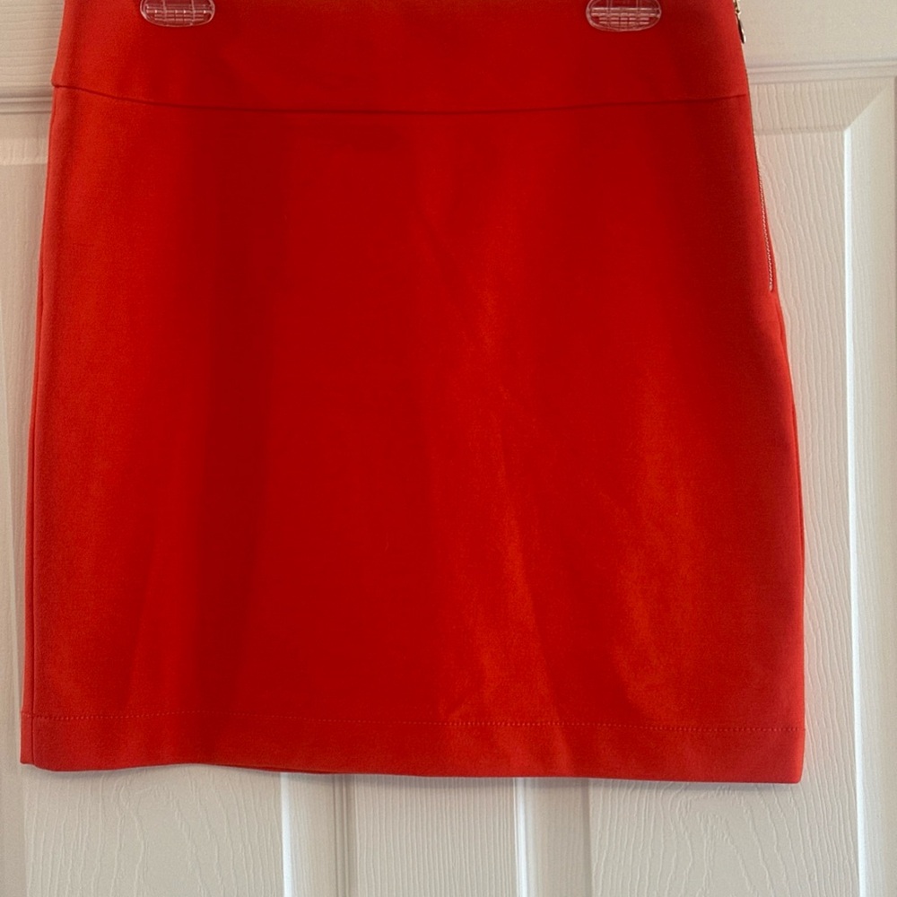 Banana Republic Vibrant Orange short Pencil Skirt